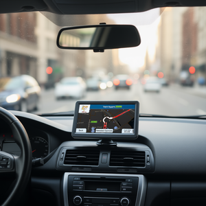 7 Inch Touch Screen GPS Navigator 16GB Detailed <b>Maps</b> Portable Car Navigation System Bluetooth Android Windshield Mount - Product Image 2