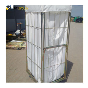 قفص تخزين قابل للطي مخصص رباعي الجوانب، متين ومُلحَّم، مصنوع من الحديد المجلفن لتخزين الغسيل - Product Image 5