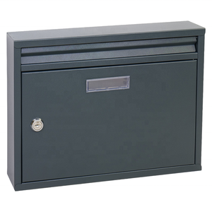 Boîte aux lettres murale moderne avec plaque nominative, boîte à lettres décorative en acier pour <span class=keywords><strong>la</strong></span> maison et le jardin - Product Image 2