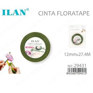 Nastro floreale ILAN 12mmx27.4M verde per composizioni floreali - Product Image 3