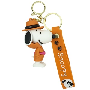 Phim Hoạt Hình Mới Charlie Nâu Cao Su <span class=keywords><strong>Snoopy</strong></span> Keychain Xe Mặt Dây Chuyền Túi Phụ Kiện Cho Nam Giới Và Phụ Nữ Dễ Thương Quà Tặng Sáng Tạo Vòng Chìa Khóa - Product Image 5