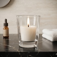 Mini coupelle en verre transparent pour bougie chauffe-plat 55 ml, lot en gros pour la décoration de table à la maison et les fêtes
