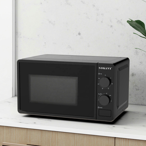 Horno <span class=keywords><strong>Microondas</strong></span> SOKANY Negro de 110v y 20L, Electrodoméstico con Función de Asado, Fuente de Alimentación Eléctrica - Modelo SK-439 - Product Image 4