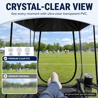 Tente de sport pop-up, abri transparent imperméable pour 1 personne |   Abri imperméable en PVC transparent pour une personne