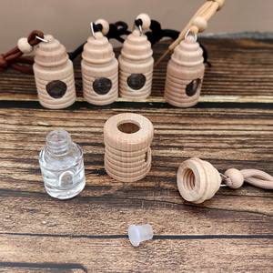 5ml vin baril en <span class=keywords><strong>forme</strong></span> de tour en <span class=keywords><strong>forme</strong></span> de voiture <span class=keywords><strong>parfum</strong></span> bouteille pendentif bois creux ensemble vide bouteille voiture pendentif - Product Image 3