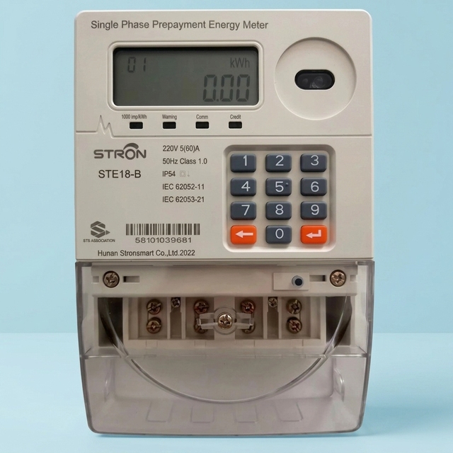 TPSON Smart Single Phase Prepaid Electricity Meter with New Keypad and Safety Protection for Multi Tenant Commercial Buildings