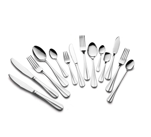 Bền thép không gỉ thiết lập dao kéo thiết kế cổ điển thanh lịch <span class=keywords><strong>Flatware</strong></span> cho ngoài trời ăn uống Bạc - Product Image 2