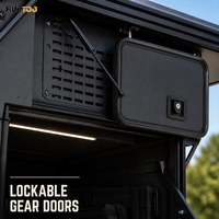 Toit rigide pour camionnette Easy Clean Pop-Up Camper, surface lisse en aluminium, finition protégée contre les UV