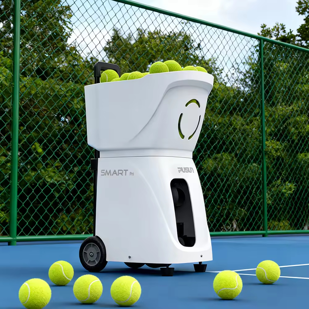 PUSUN PT Smart Primary Professional ABS Automatic Tennis Ball Machine 20-120kmh Adjustable Speed and Spin for Fresh Man