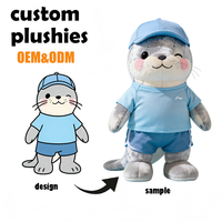 Cadeau d'anniversaire personnalisé du club d'athlètes Shark, jouet mascotte personnalisé, souvenir bio