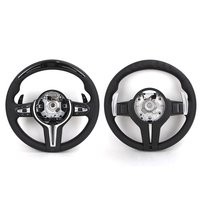 Volant en cuir LED M Sport pour M3 F80/M4 F82/M5 F90/F10/F32/F30/E60/E90/E91/E92/Z4 - 4 branches, finition mate/brillante