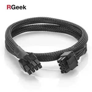 RGeek-Cable adaptador de corriente de la placa base para Corsair, fuente de alimentación ATX CPU 8 Pin macho a 8 Pin 4 Pin macho (4 + 4 desmontable), EPS 12V