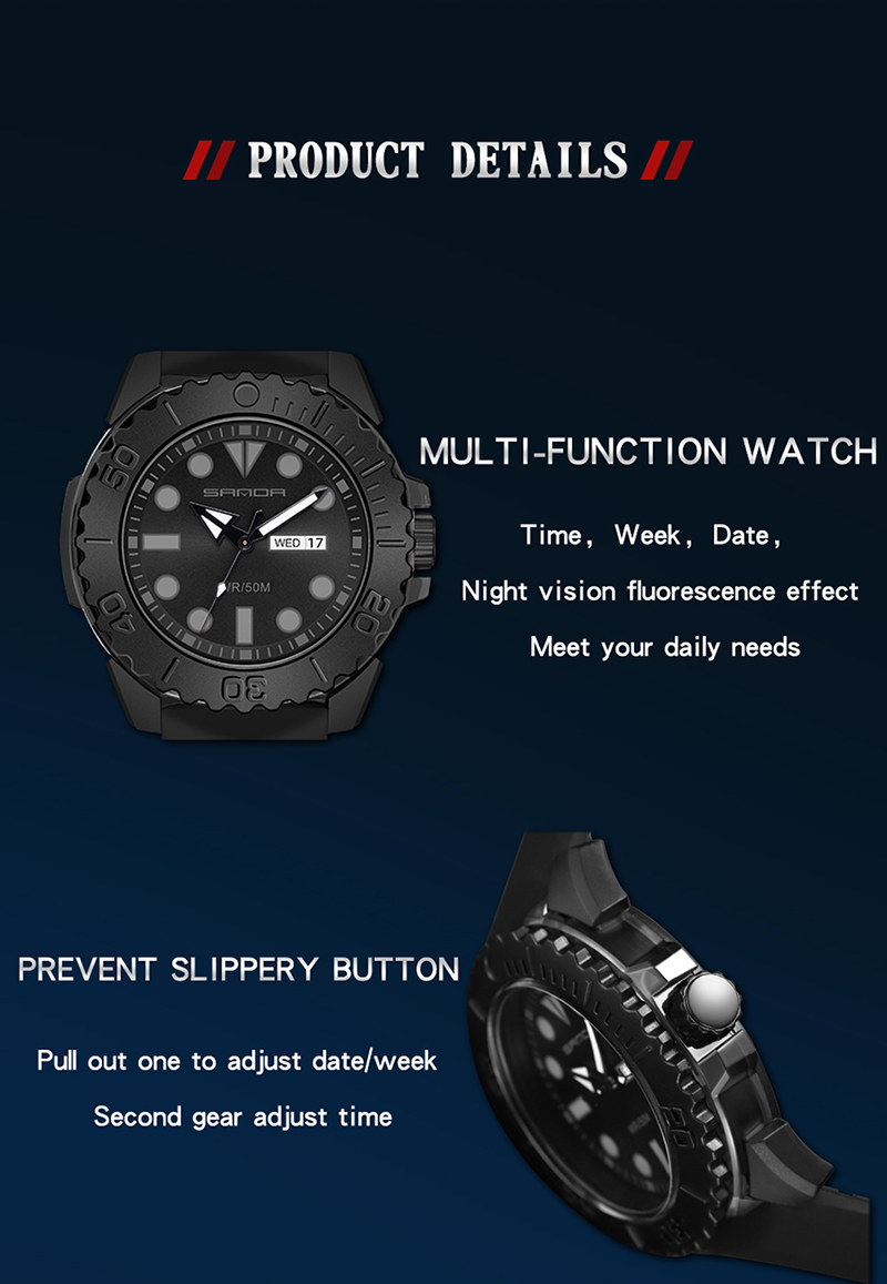 Лидер продаж 3118, модные мужские светящиеся цифровые часы SANDA с календарем, повседневные спортивные электронные часы, водонепроницаемые