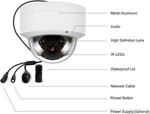 2022 Độ Phân Giải Cao 8 Megapixel 4K Cơ Giới Tự Động Lấy Nét Zoom Vaddproof Dome CCTV Camera Hỗ Trợ Cơ Thể Con Người/Phát Hiện Xe - Product Image 2