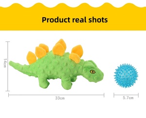 ZHONGYA Pet <strong>2026</strong> New 2-in-1 Plush Sounding Dinosaur <strong>Toy</strong> For <strong>Dog</strong> Teeth Cleaning Training Supplies Harmless Material <strong>Dog</strong> <strong>Toy</strong> - Product Image 3