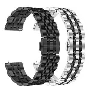 Bracelet de montre à 7 perles, 20mm, 22mm, métal, pour <span class=keywords><strong>Amazfit</strong></span> <span class=keywords><strong>Bip</strong></span> <span class=keywords><strong>3</strong></span> GTS/2/2e/<span class=keywords><strong>3</strong></span>/GTS2, en acier inoxydable, pour Galaxy Watch 4 5 - Product Image 1
