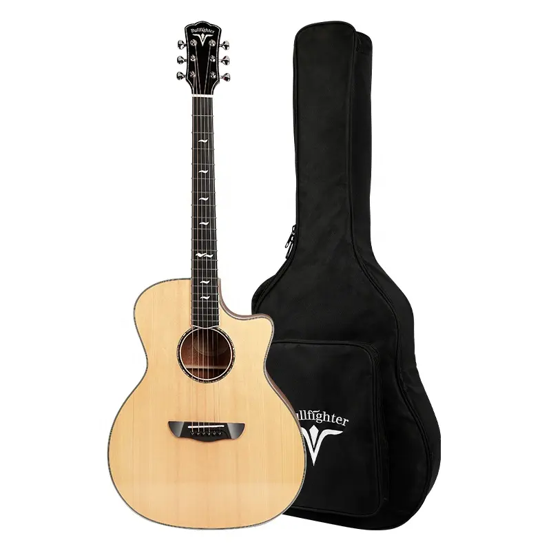 Écrou de guitare solide semi-acoustique OEM série DS kit de guitare acoustique professionnelle guitare acoustique électrique 6 cordes