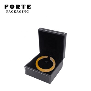 Boîte <span class=keywords><strong>à</strong></span> <span class=keywords><strong>bijoux</strong></span> en cuir noir, luxe, personnalisée, différentes tailles, <span class=keywords><strong>pour</strong></span> hommes, accessoire, emballage <span class=keywords><strong>pour</strong></span> bagues - Product Image 5