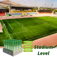 Gazon artificiel en polyéthylène de 50 mm, surface de terrain de football imperméable, découpée sur mesure