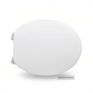 Asiento de inodoro para Cesame Taormina Vase Forma 1, bisagras blancas, 50,5 cm de longitud - Product Image 3