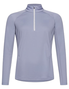 OEM ODM Women Equestrian Base Layer Long Sleeve Riding Shirt Quarter Zip Breathable <b>Stretch</b> <b>Machine</b> Washable Top - Product Image 2