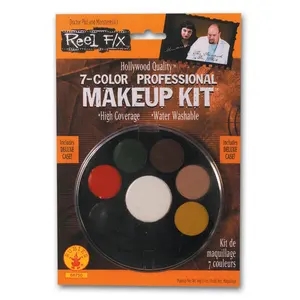 Palette de visage professionnelle imperméable à l'eau de pigment de 7 couleurs en gros Kit de maquillage de costume d'halloween