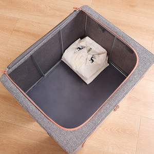 Clothing Organizer <b>Storage</b> Box Rectangle Foldable With Animal Pattern For Bedroom <b>Clothes</b> Toys Quilts - Product Image 4