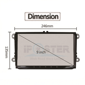 IPoster 7 "Android 10 <span class=keywords><strong>Quad</strong></span> <span class=keywords><strong>Core</strong></span> 2 Din 1 + 16 GB construido en RDS Radio de coche REPRODUCTOR DE DVD para VW Skoda SEAT - Product Image 6