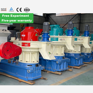 Máquina de prensa de pellets 2,5-3 T/H 7 5Kw para alimentación y anillo de madera Die Pellet Machine - Product Image 6