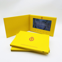 Vente en gros Cadeau d'affaire populaire Livre vidéo d'artisanat en papier à couverture rigide personnalisé Brochure vidéo de carte de voeux A5 de 7 pouces