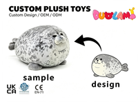 Peluche personnalisée en forme de phoque, jouet en peluche doux, animal marin, pour la décoration du canapé à la maison, cadeau pour enfants, peluche phoque
