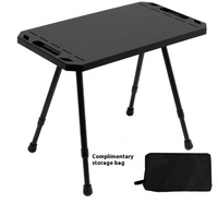 Table d'extérieur pliante portable moderne en alliage d'aluminium-Hauteur réglable légère et écologique pour le camping et les pique-niques