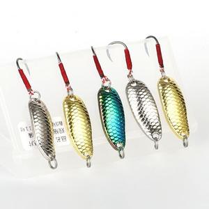 Crochet unique Dragon échelle modifié Sequin poisson leurre appât <span class=keywords><strong>ensemble</strong></span> 3.5g 6 pièces/boîte <span class=keywords><strong>ensemble</strong></span> complet pour carpe et poisson-chat matériau métallique Durable - Product Image 1