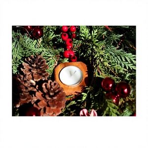 Wooden Rectangle Handmade Eco-Friendly Tea Light Holder for Home Decoration Durable Natural Finish Christmas - Product Image 5