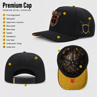 Casquette de baseball brodée personnalisée OEM ODM DT de luxe, motif dragon 3D, doublure en daim et satin, strass flamme, vente en gros, logo brodé