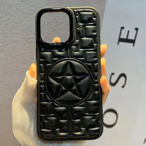 Precio de fábrica barato de lujo a prueba de golpes proveedor de China TPU Funda de cuero para teléfono móvil para iPhone 15 14 13 12 11 pro Max Plus 7 8
