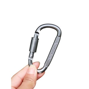 D Shape Aluminum Alloy Carabiner 8x4.1cm Quick Release Buckle Survival Tool - Product Image 4