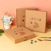 Boîte à pizza en carton ondulé de haute qualité, fabrication ODM OEM, avec design et logo personnalisés gratuits, qualité alimentaire