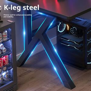 Thép vuông có thể điều chỉnh chiều cao Máy tính để bàn bàn nhà e-thể thao bảng đôi trò chơi bàn phòng ngủ viết Internet cafe MDF - Product Image 4