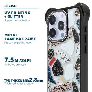 Funda Magnética con Marco de TPU Brillante Degradado, a Prueba de Golpes, para Teléfono Móvil iPhone 15 14 13 Pro Max - Product Image 2