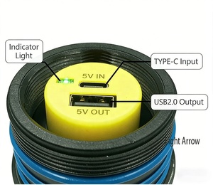 Torcia Subacquea Professionale IP68 120M Ricaricabile per Immersioni, Pesca Subacquea ed Esplorazione delle Grotte - Product Image 4