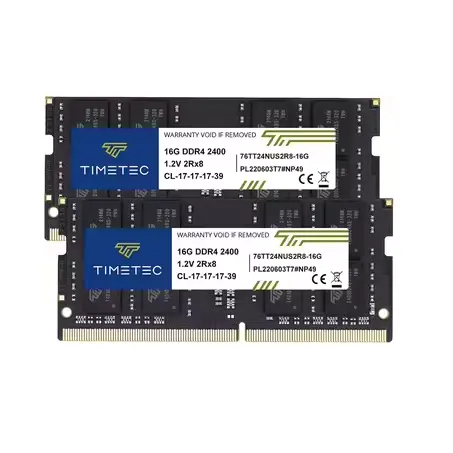 Timetec 32GB 키트 (2x16GB) DDR4 2400MHz 비 ECC SODIMM 노트북 노트북 PC 컴퓨터 메모리 RAM 모듈 업그레이드 32GB 키트