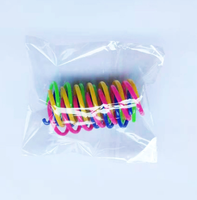 Mainan Kucing Spiral Plastik Kuat dan Tahan Lama, 4 Buah, Laris Manis