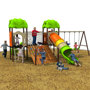 Tùy chỉnh thép kim loại đu leo Net phiêu lưu trượt cho gia đình công viên thể thao công cộng-Vườn loạt thiết bị sân chơi - Product Image 3