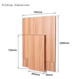 Home Furniture White Convertible Wall Mount <strong>Desk</strong> Wooden <strong>Folding</strong> <strong>Out</strong> Table <strong>Folding</strong> Table With Murphy Bed - Product Image 3