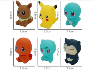 Venta al por mayor Pikachu lindo animado de silicona bebé juguete de baño conjunto al por mayor gatos de plástico para <span class=keywords><strong>la</strong></span> diversión de los niños <span class=keywords><strong>hora</strong></span> <span class=keywords><strong>del</strong></span> baño - Product Image 3