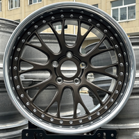 Jantes en alliage forgé sur mesure de 18, 19, 20, 21, 22 pouces à déport profond, 2 pièces, bronze mat poli, 5*120, 5*114.3, 5x112 pour W117 W204