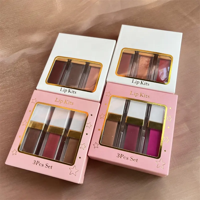 Lip Kit lipgloss Matte Liquid Lipsticks Sets With Matte Lipgloss & Lipstick Lip Kits