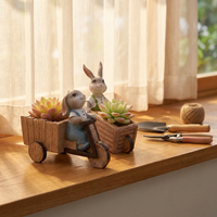 Pots de jardin Planters Roogo Wholesale Cute Rabbit Garden Flower Pot High Quality Autumn Harvest Series Succulent Plants Pot