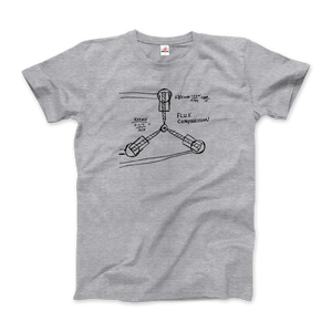 Flux Capacitor Sketch From <b>Back</b> to the Future <b>T</b>-Shirt - Product Image 3